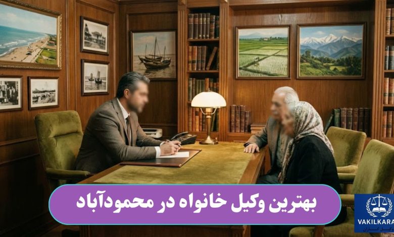 بهترین وکیل خانواده در محمودآباد