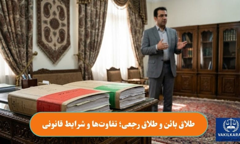 طلاق بائن و طلاق رجعی؛ تفاوت‌ها و شرایط قانونی