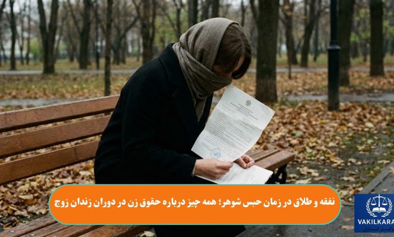 نفقه و طلاق در زمان حبس شوهر؛ همه چیز درباره حقوق زن در دوران زندان زوج