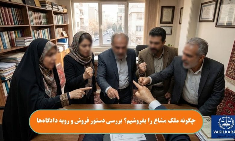 چگونه ملک مشاع را بفروشیم؟ بررسی دستور فروش و رویه دادگاهها
