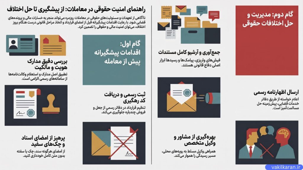 بررسی اصالت قراردادها قبل از هرگونه امضا و پرداخت