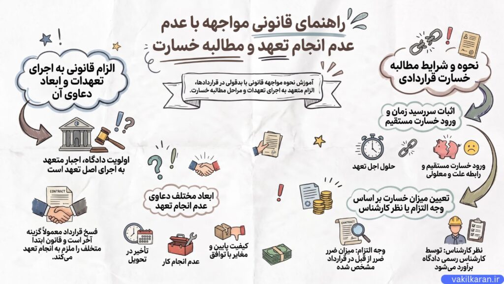 الزام قانونی به اجرای تعهدات در توافقات حقوقی