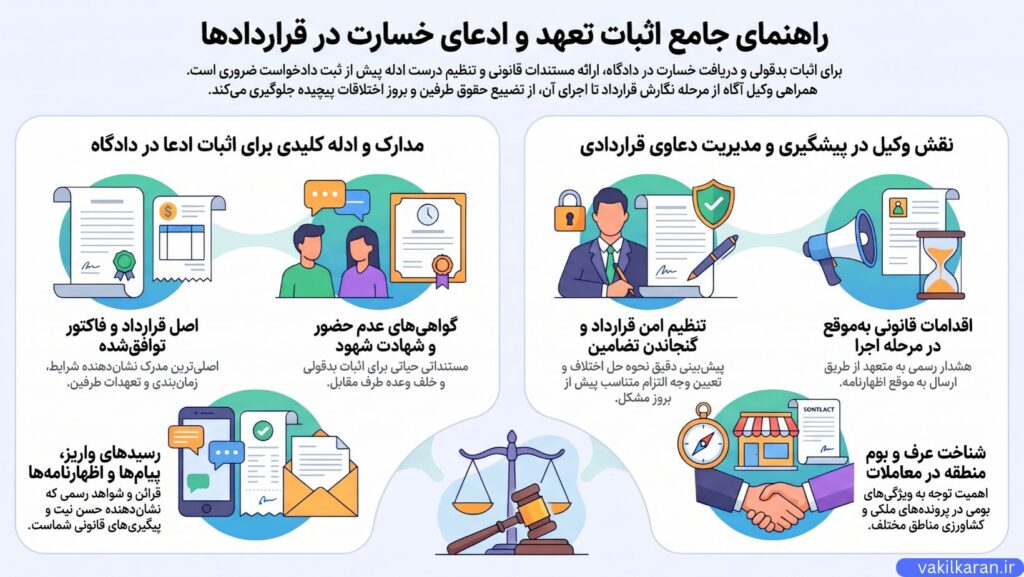 نقش وکیل در اجرای قرارداد و پیشگیری از اختلاف