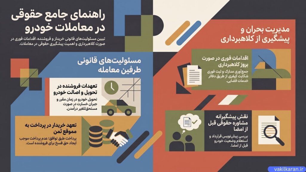 نحوه انتخاب همراه حقوقی مناسب برای دعاوی خودرو