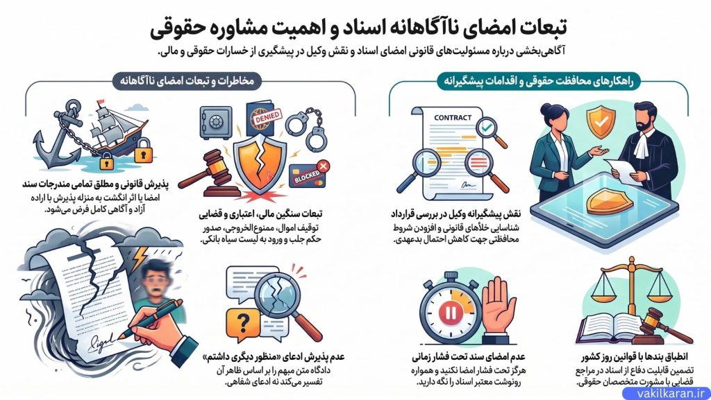 نقش وکیل در بررسی مفاد قرارداد و ایمنسازی تعهدات