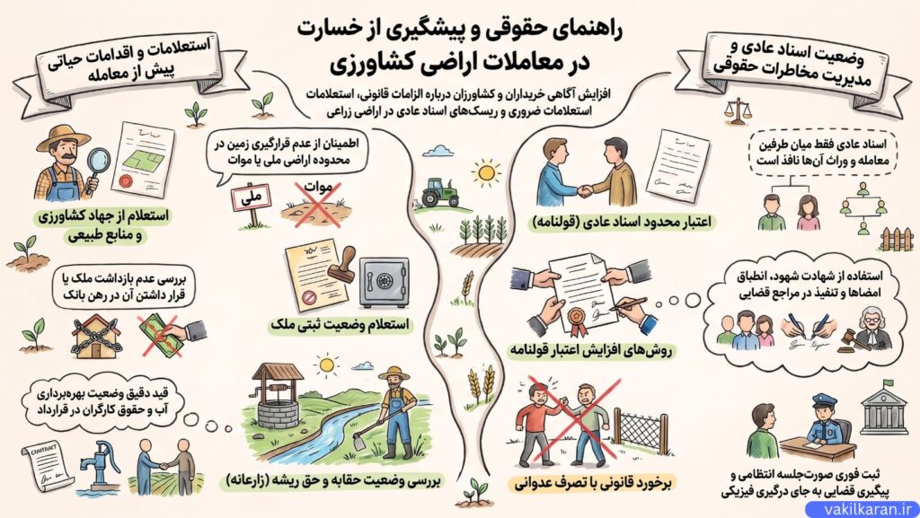 نکات حقوقی معاملات زمینهای کشاورزی که باید بدانید